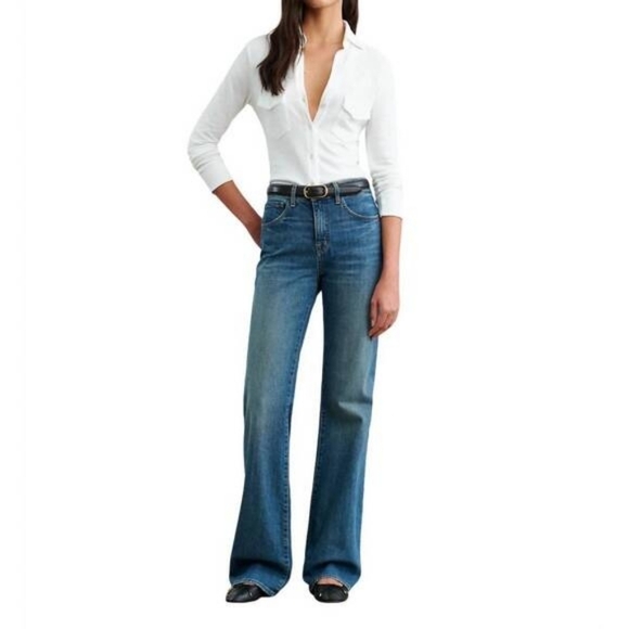 NILI LOTAN Celia Jeans in Classic Wash 29 - Picture 5 of 16